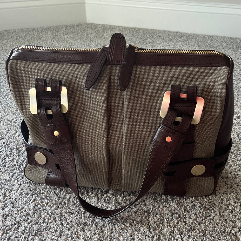 Michael Kors Brown and Tan Satchel